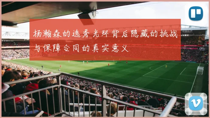 杨瀚森的选秀光环背后隐藏的挑战与保障合同的真实意义